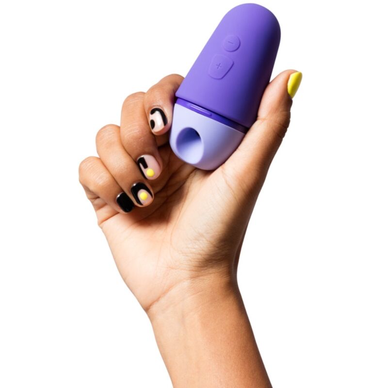 ROMP - FREE X CLITORAL STIMULATOR WITH LID 10 LEVELS RECHARGEABLE PURPLE - Imagen 2