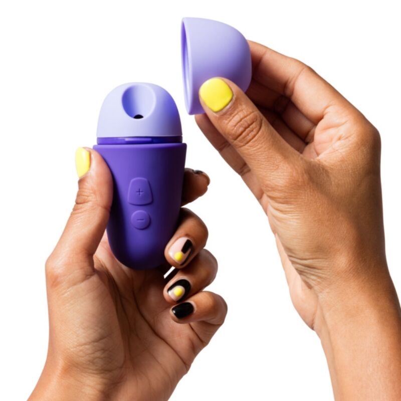 ROMP - FREE X CLITORAL STIMULATOR WITH LID 10 LEVELS RECHARGEABLE PURPLE - Imagen 3