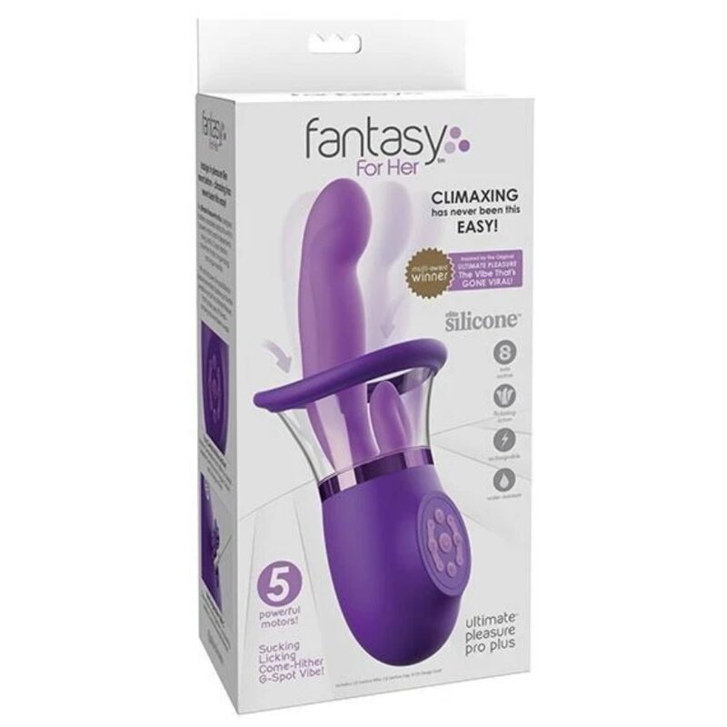 FANTASY FOR HER - ULTIMATE PLEASURE PRO PLUS RABBIT VIBRATOR PURPLE 20.3 CM - Imagen 5