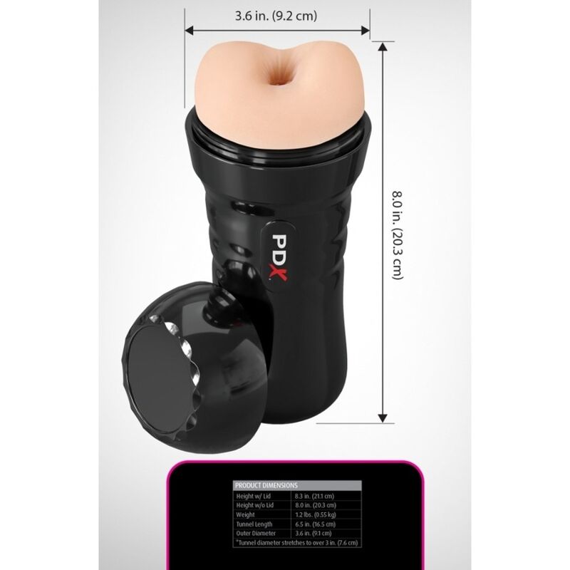 PDX EXTREME - WET BUSSIES SUPER BANGIN' BUTTHOLE ANAL STROKER 20.8 CM - Imagen 5