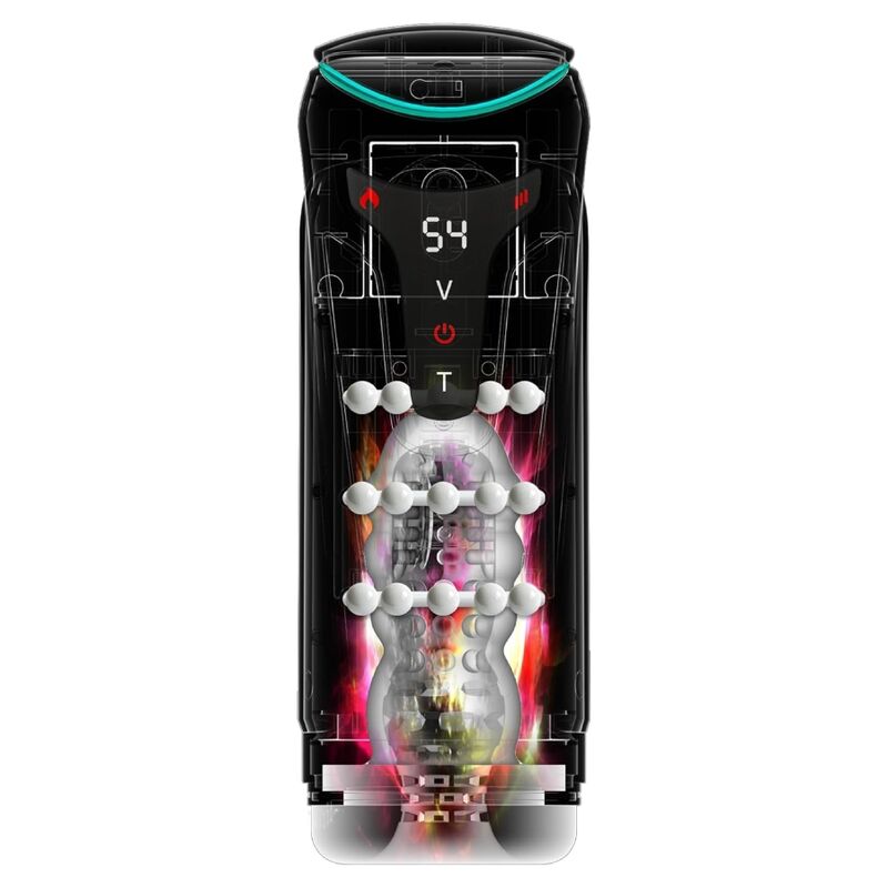 PDX ELITE - MOTO-BATOR PRO THRUSTING STROKER AUTOMATIC VIBRATING AND WARMING MASTURBATOR 26.5 CM - Imagen 5