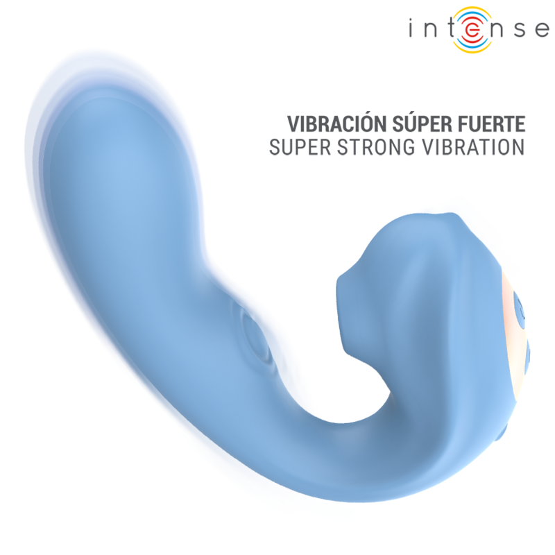 INTENSE - GINA MULTIFUNCTION CLITORAL STIMULATOR BLUE - Imagen 5