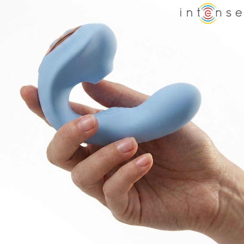 INTENSE - GINA MULTIFUNCTION CLITORAL STIMULATOR BLUE - Imagen 2