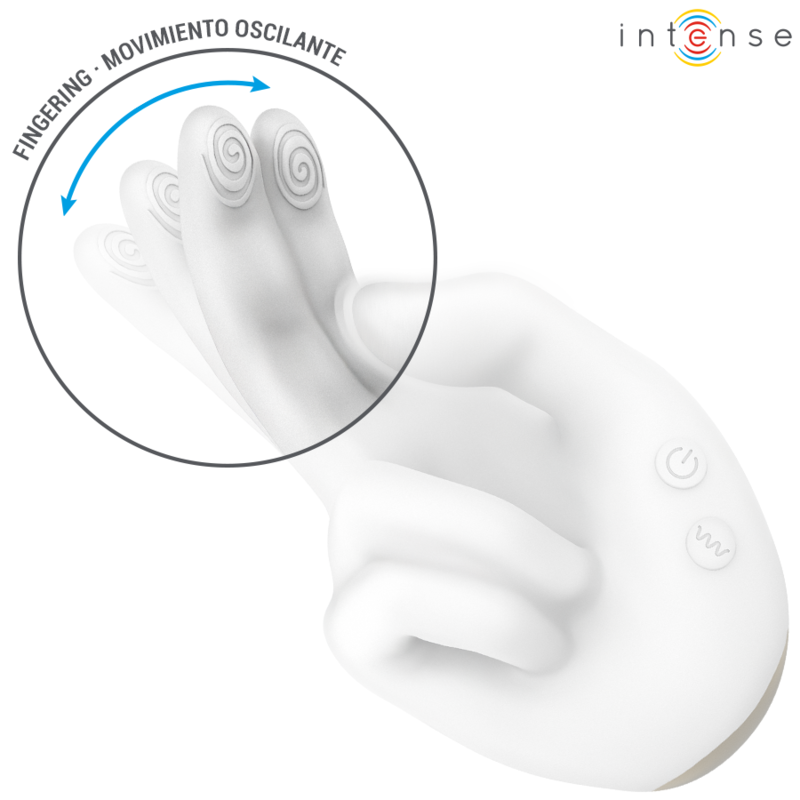 INTENSE - JIMMY HAND-SHAPED MULTIFUNCTION STIMULATOR WITH VIBRATION AND HEAT - Imagen 4