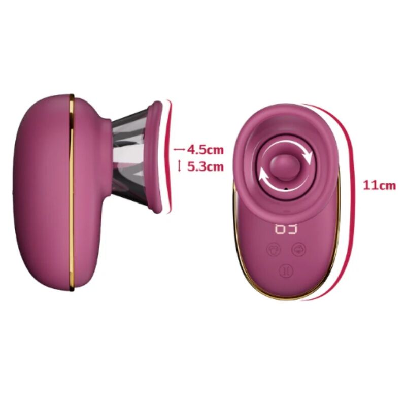 SHE.E.O - AUTOMATIC CLITORAL STIMULATING PUMP WITH LICKING EFFECT (PURPLE) - Imagen 5