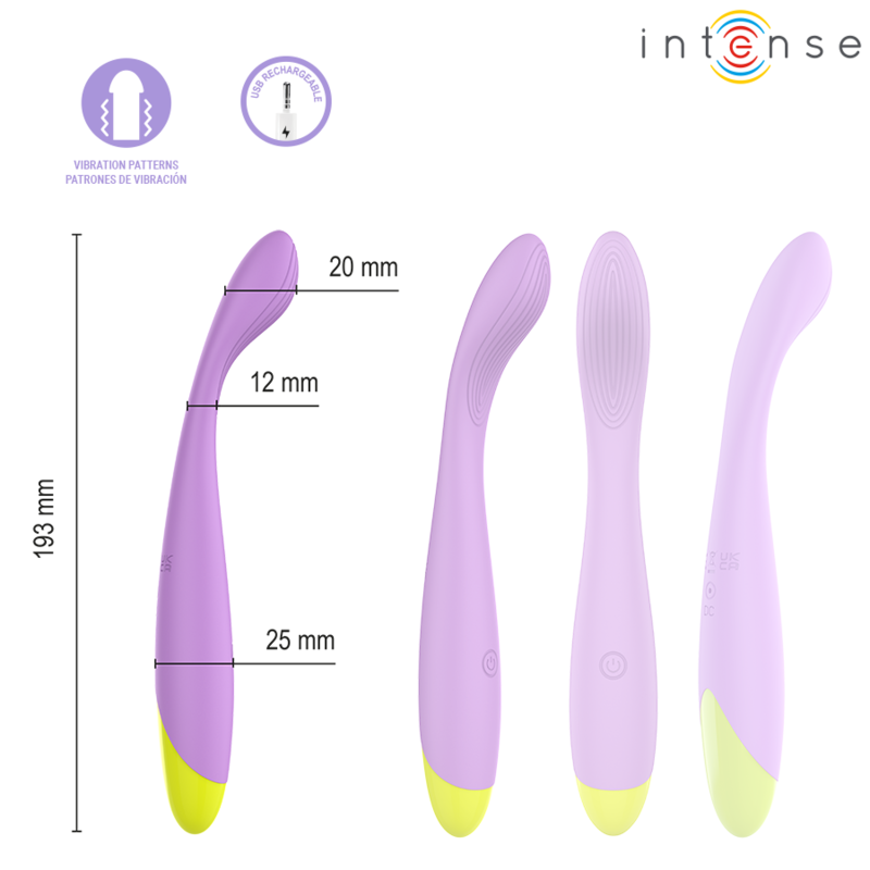 INTENSE - LUCCA FLEXIBLE USB RECHARGEABLE G-POINT STIMULATOR - Imagen 3