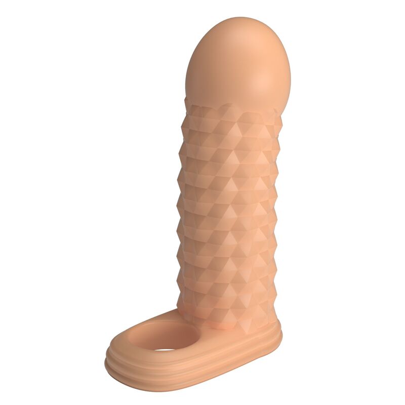 PRETTY LOVE - WOLFRAM PENIS EXTENSION SLEEVE 11.5 CM Ø 3.8 CM NATURAL - Imagen 4