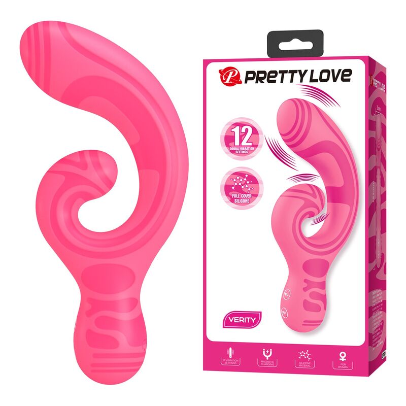 PRETTY LOVE - VERITY USB RECHARGEABLE DOUBLE-ENDED MASSAGER