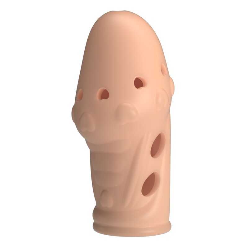 PRETTY LOVE - SOCKER TEXTURED PENIS SLEEVE NATURAL - Imagen 4