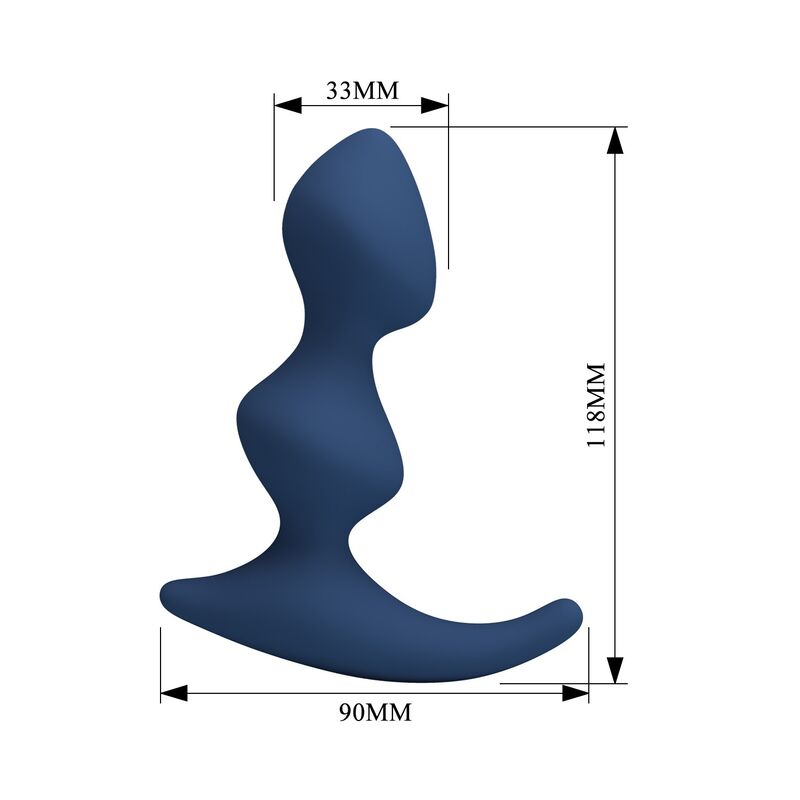MR PLAY - ERGONOMIC BLUE ANAL PLUG - Imagen 5