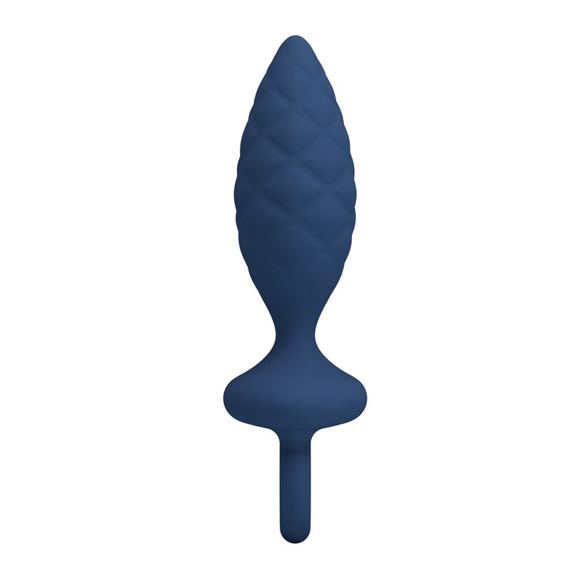 MR PLAY - TEXTURED ANAL PLUG WITH RING BLUE L - Imagen 5