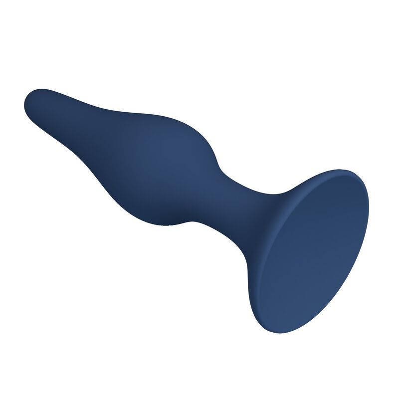 MR PLAY - SLIM SILICONE ANAL PLUG BLUE L - Imagen 5