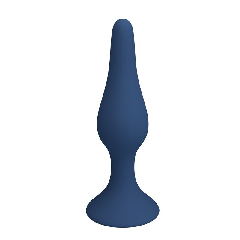 MR PLAY - SLIM SILICONE ANAL PLUG BLUE L - Imagen 4