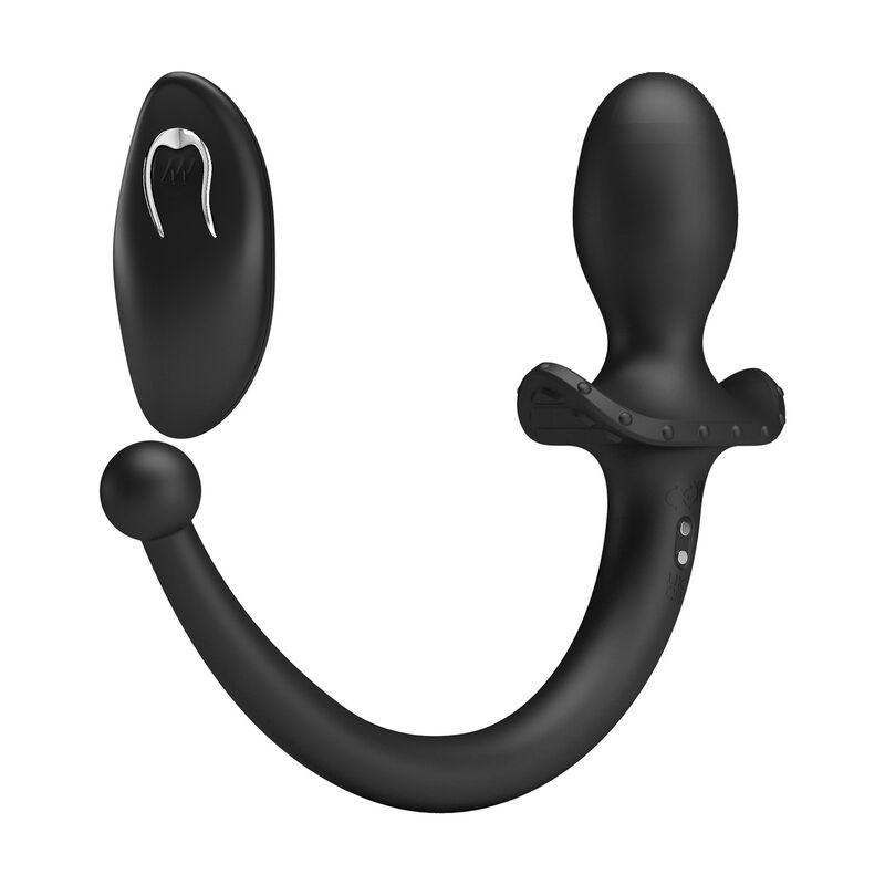 MR PLAY - WIRELESS REMOTE CONTROL ANAL AND PERINEUM VIBRATOR BLACK - Imagen 3