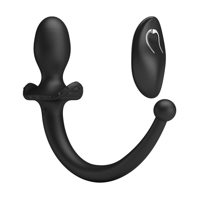 MR PLAY - WIRELESS REMOTE CONTROL ANAL AND PERINEUM VIBRATOR BLACK - Imagen 4
