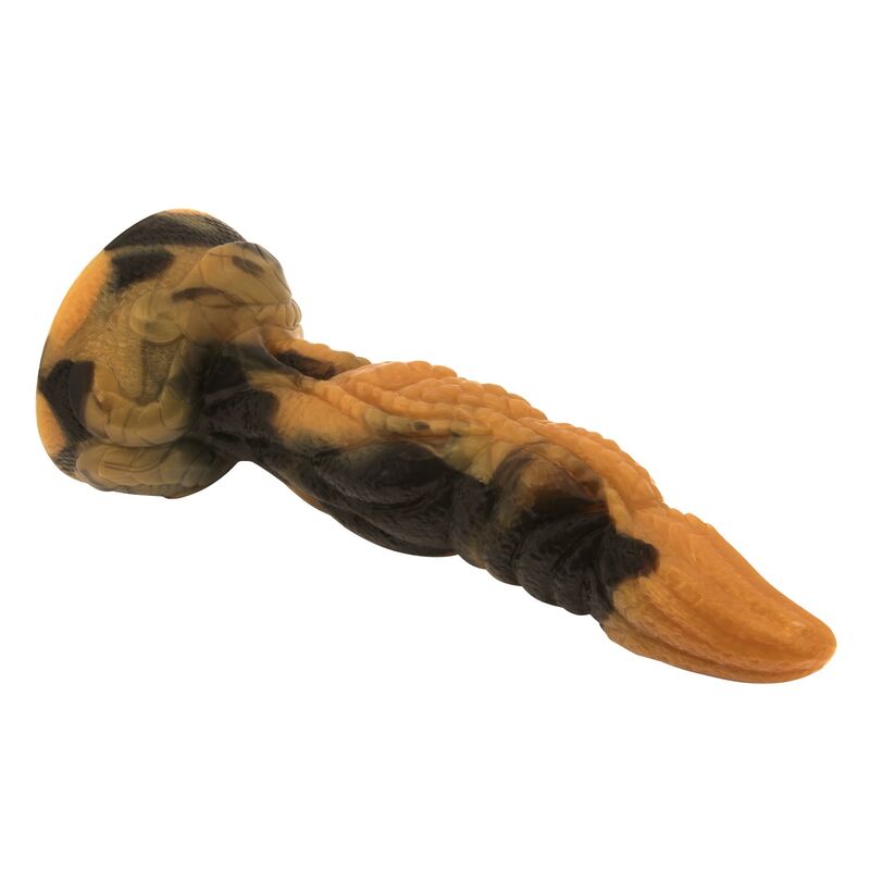 POWER MONSTERS - TYRANNOSAURUS BICOLOR FANTASY SILICONE DILDO 20.5 CM Ø 5 CM - Imagen 5