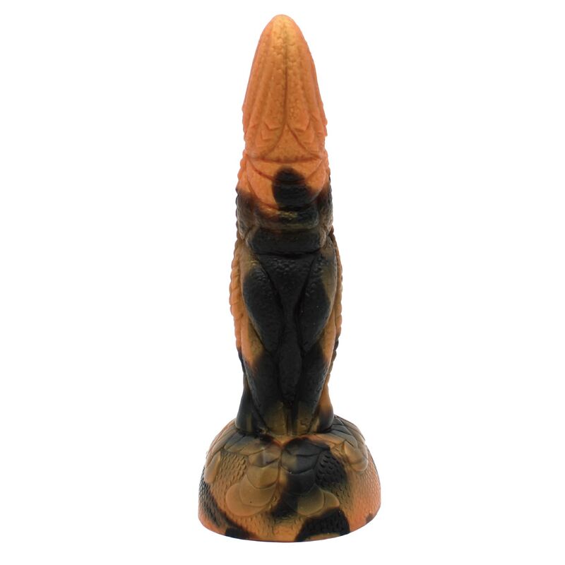 POWER MONSTERS - TYRANNOSAURUS BICOLOR FANTASY SILICONE DILDO 20.5 CM Ø 5 CM - Imagen 4