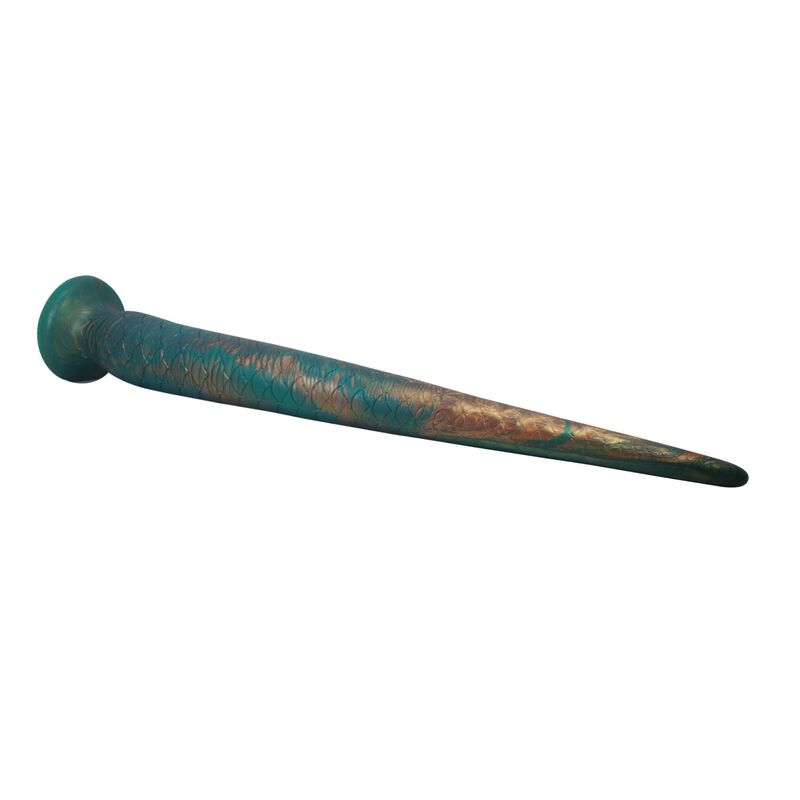 POWER MONSTERS - WILDWYRM TAIL BICOLOR FANTASY SILICONE DILDO 47 CM Ø 4 CM - Imagen 5