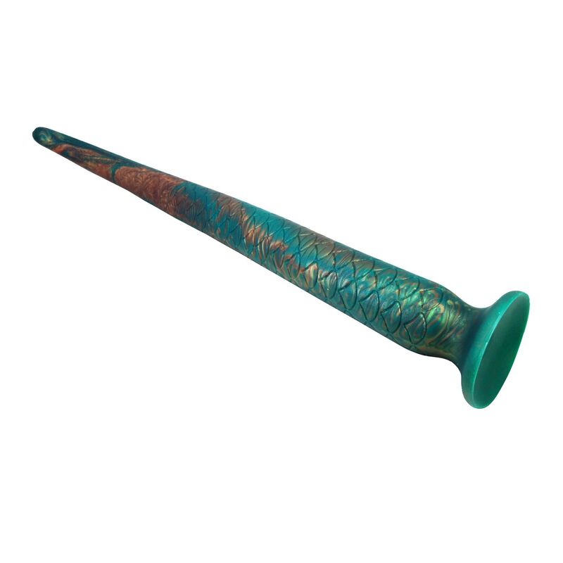 POWER MONSTERS - WILDWYRM TAIL BICOLOR FANTASY SILICONE DILDO 47 CM Ø 4 CM - Imagen 4