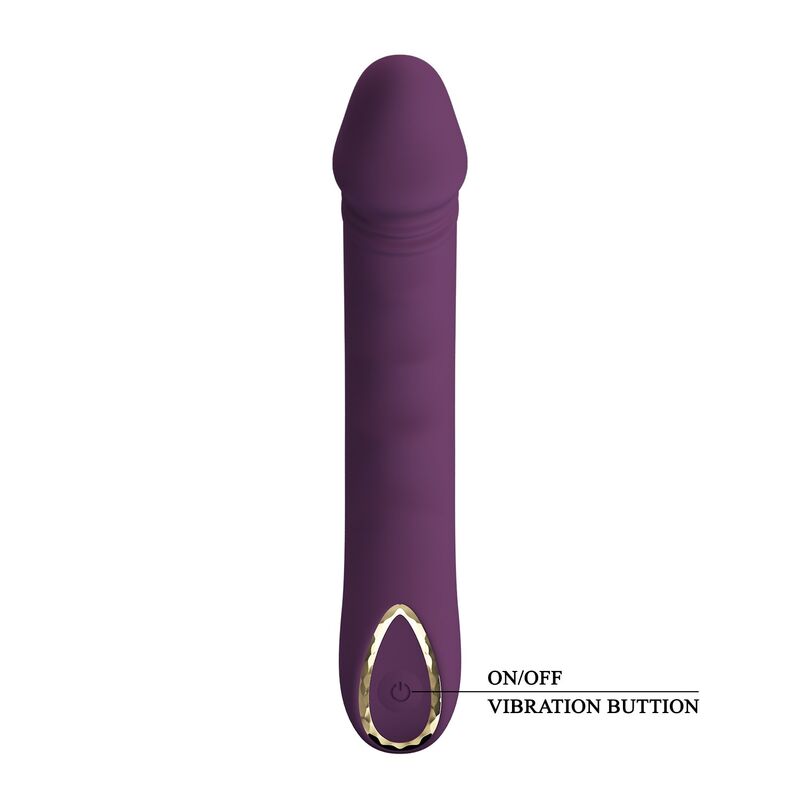 PRETTY LOVE - AMARA RECHARGEABLE VIBRATOR 10 FUNCTIONS PURPLE - Imagen 2