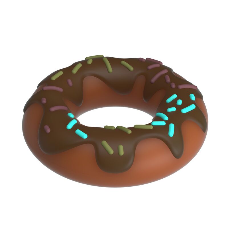PRETTY LOVE - SUPER DONUT PENIS RING BROWN - Imagen 5