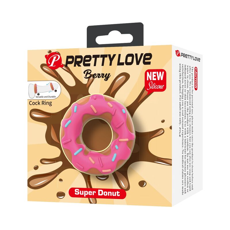 PRETTY LOVE - SUPER DONUT PENIS RING PINK - Imagen 2