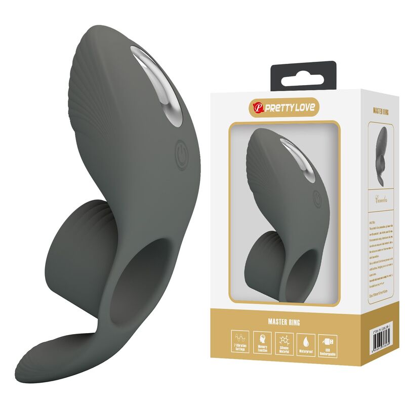 PRETTY LOVE - RECHARGEABLE VIBRATING RING WITH DUAL STIMULATION - Imagen 4