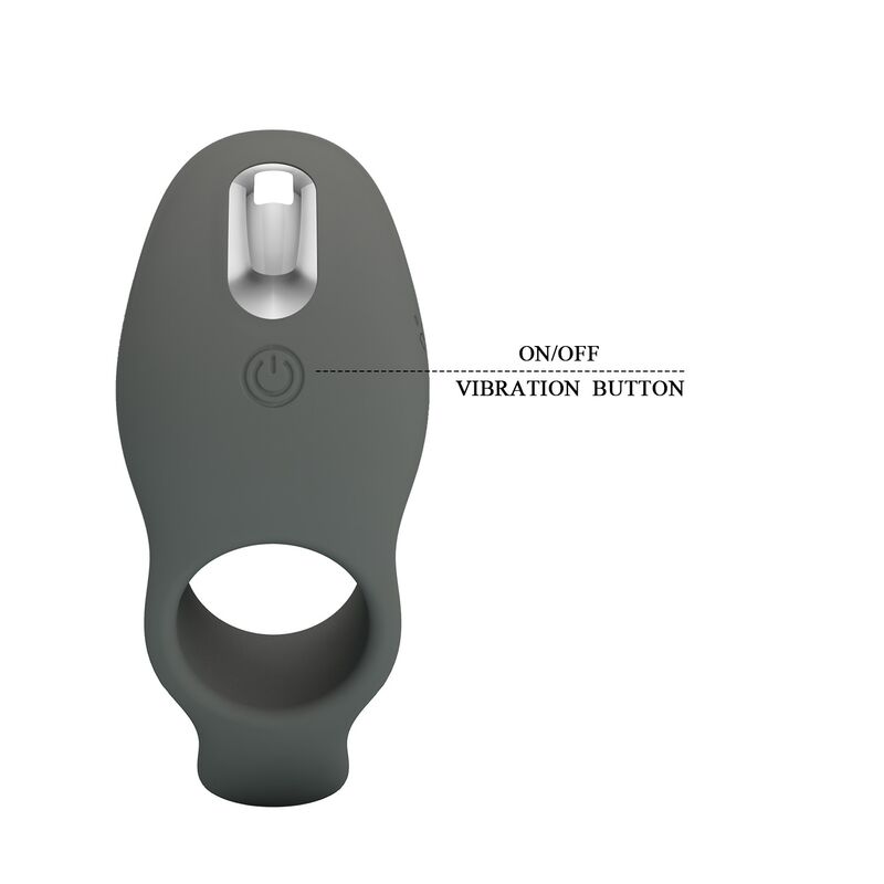 PRETTY LOVE - RECHARGEABLE VIBRATING RING WITH DUAL STIMULATION - Imagen 3