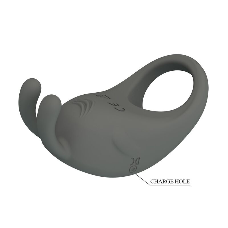 PRETTY LOVE - RECHARGEABLE VIBRATING RING WITH RABBIT STIMULATOR - Imagen 5
