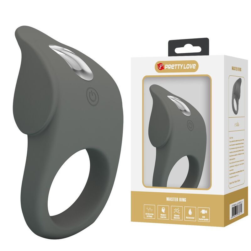 PRETTY LOVE - RECHARGEABLE FLEXIBLE SILICONE VIBRATING RING - Imagen 3