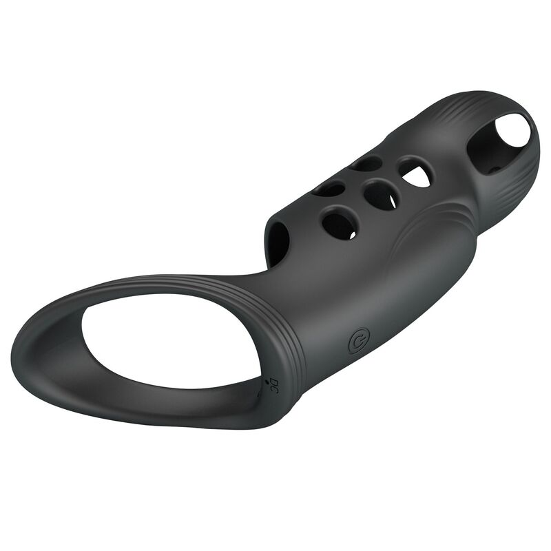 PRETTY LOVE - CRAIG RECHARGEABLE VIBRATING PENIS RING BLACK - Imagen 4