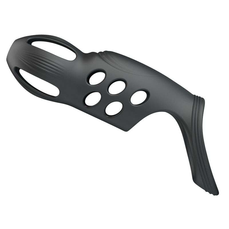PRETTY LOVE - CRAIG RECHARGEABLE VIBRATING PENIS RING BLACK - Imagen 5