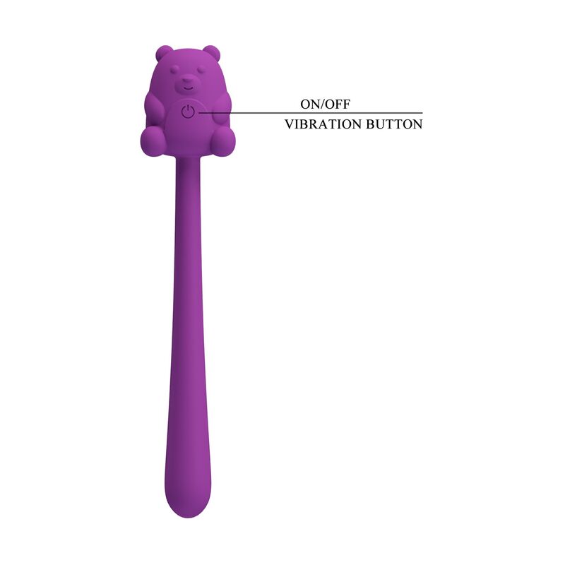 PRETTY LOVE - CUTE BEAR FLIRTING STICK RECHARGEABLE VIBRATOR - Imagen 3