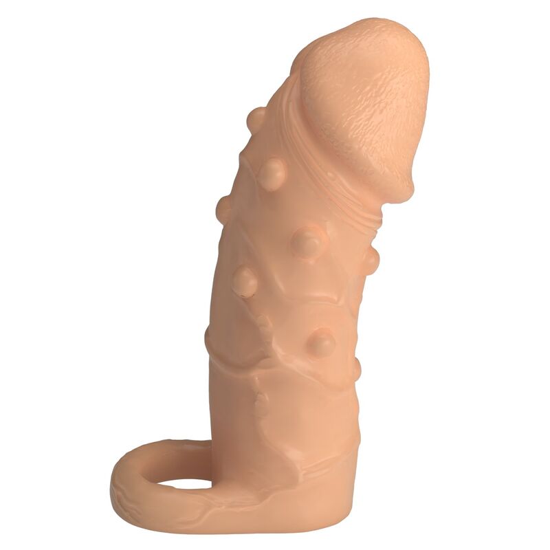 PRETTY LOVE - DORT PENIS EXTENSION SLEEVE 14 CM Ø 4 CM NATURAL - Imagen 2