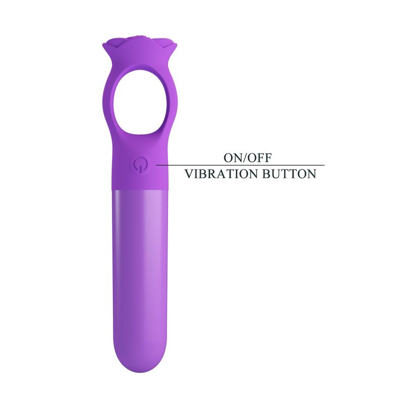 PRETTY LOVE - GIANA RECHARGEABLE MINI VIBRATOR MASSAGER PURPLE - Imagen 4