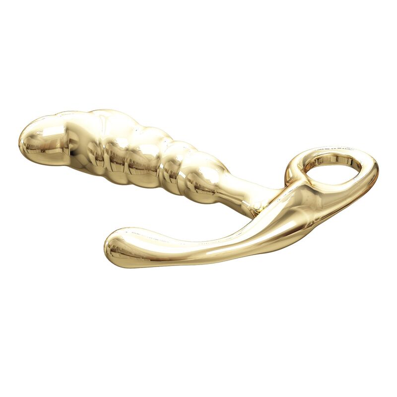 PRETTY LOVE - JACK ZINC ALLOY PROSTATE MASSAGER GOLD - Imagen 4