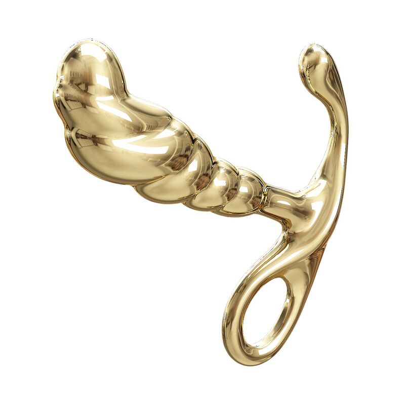 PRETTY LOVE - JACK ZINC ALLOY PROSTATE MASSAGER GOLD - Imagen 5