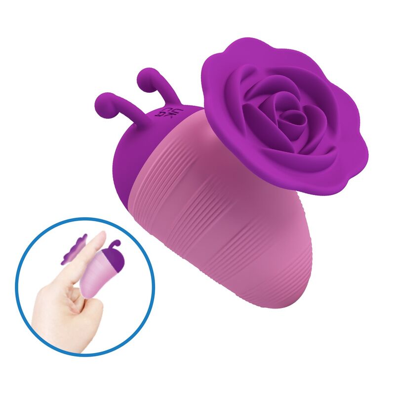PRETTY LOVE - LITTLE BEE RECHARGEABLE CLITORAL STIMULATOR 7 MODES PURPLE-PINK - Imagen 2