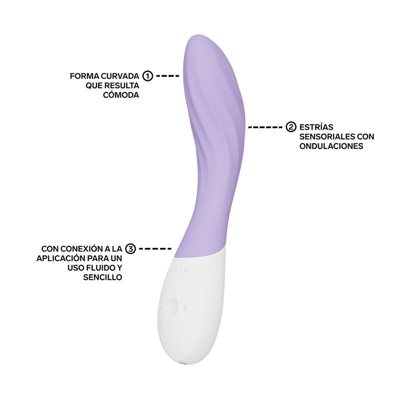 LELO - MONA TWIST VIBRADOR PARA PUNTO G RECARGABLE APP CONTROL LAVANDA - Imagen 3