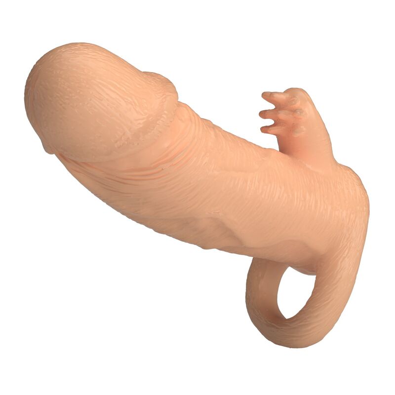 PRETTY LOVE - RODERIC PENIS EXTENSION SLEEVE 13 CM Ø 3.8 CM NATURAL - Imagen 5