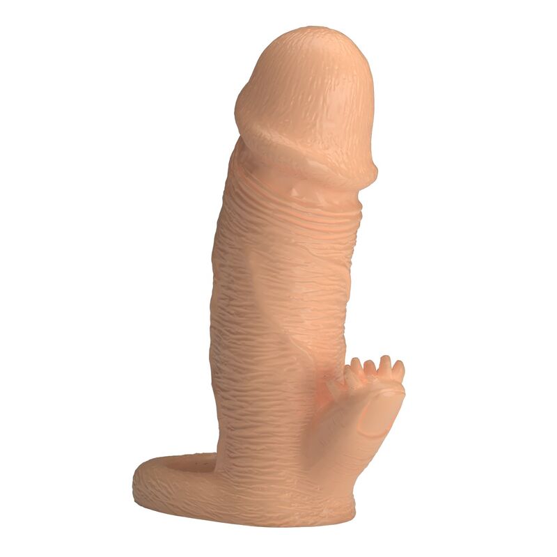 PRETTY LOVE - RODERIC PENIS EXTENSION SLEEVE 13 CM Ø 3.8 CM NATURAL - Imagen 2