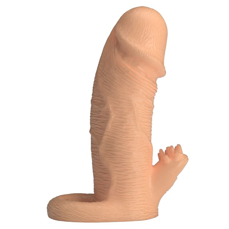 PRETTY LOVE - RODERIC PENIS EXTENSION SLEEVE 13 CM Ø 3.8 CM NATURAL - Imagen 3