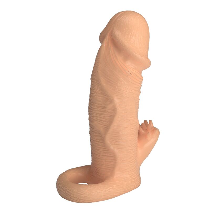PRETTY LOVE - RODERIC PENIS EXTENSION SLEEVE 13 CM Ø 3.8 CM NATURAL - Imagen 4