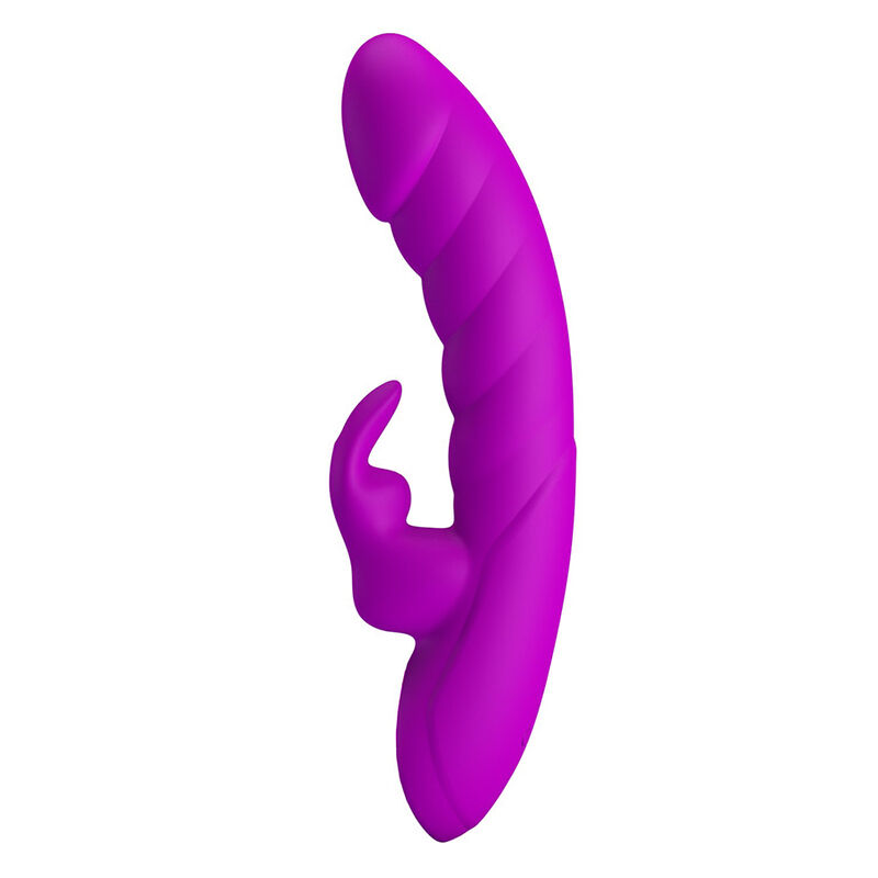 PRETTY LOVE - MONICA RECHARGEABLE DUAL STIMULATION G-SPOT AND CLITORAL VIBRATOR PURPLE - Imagen 2