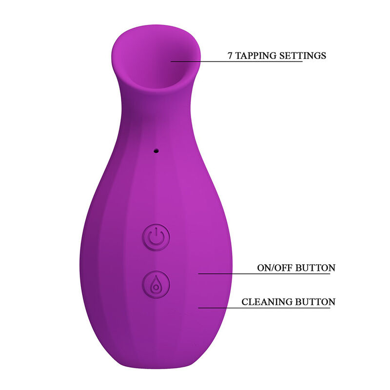 PRETTY LOVE - MAGIC BOTTLE RECHARGEABLE CLITORAL SUCTION STIMULATOR PURPLE