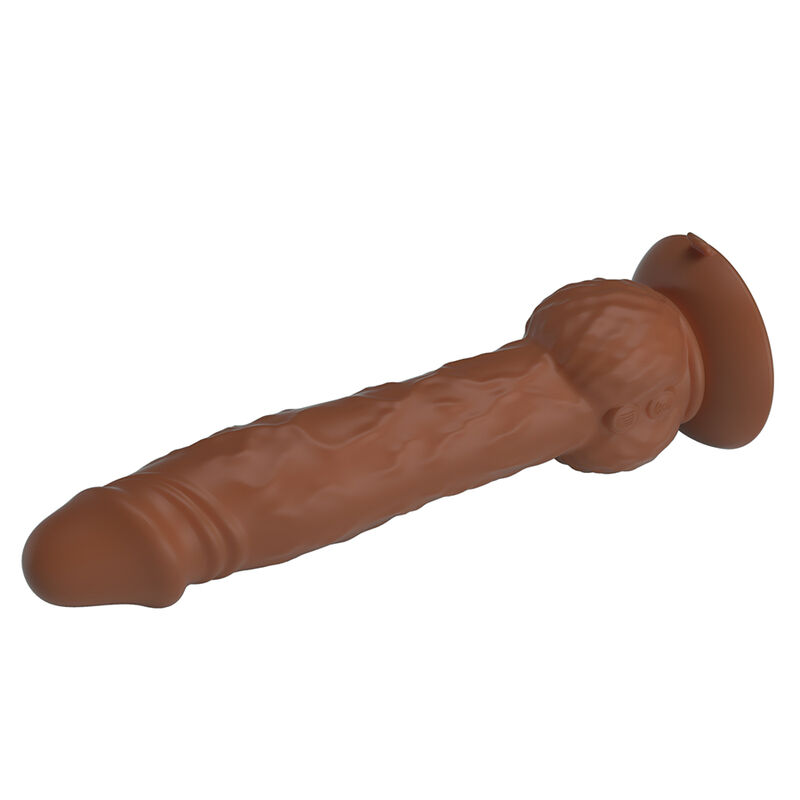 PRETTY LOVE - EREN THRUSTING VIBRATING DILDO 20.5 CM Ø 4.5 CM BROWN - Imagen 4