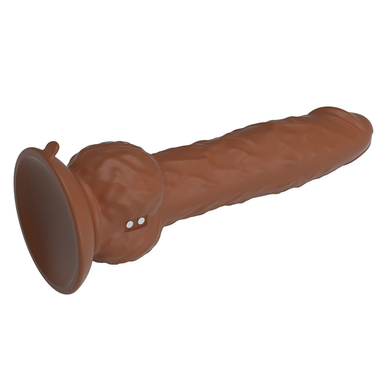 PRETTY LOVE - EREN THRUSTING VIBRATING DILDO 20.5 CM Ø 4.5 CM BROWN - Imagen 5