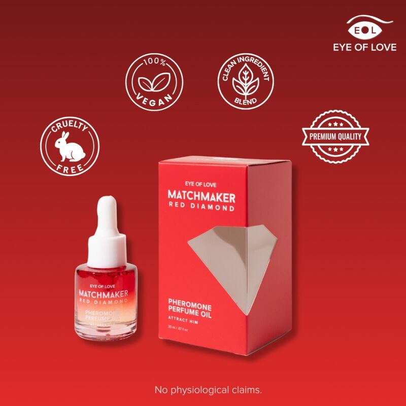 EYE OF LOVE - MATCHMAKER RED DIAMOND PHEROMONE PERFUME OIL 20 ML - Imagen 2