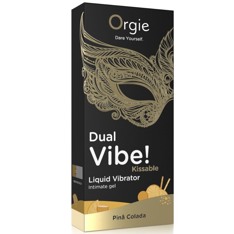 ORGIE - DUAL VIBE! PIÑA COLADA KISSABLE LIQUID VIBRATOR 15 ML - Imagen 3