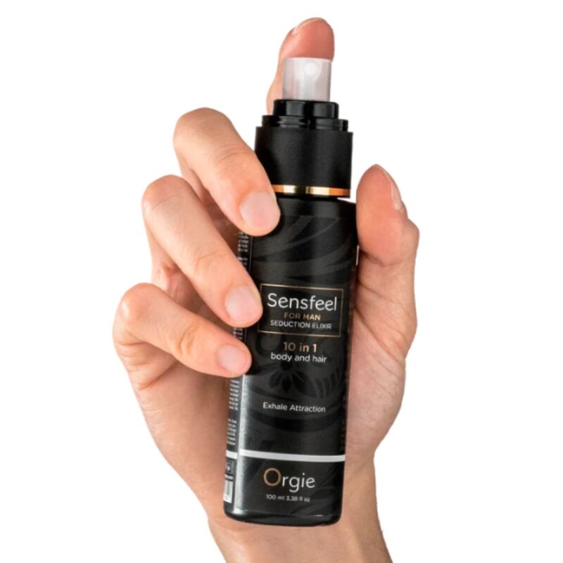 ORGIE - SENSFEEL FOR MAN SEDUCTION ELIXIR 10 IN 1 BODY AND HAIR 100 ML - Imagen 2